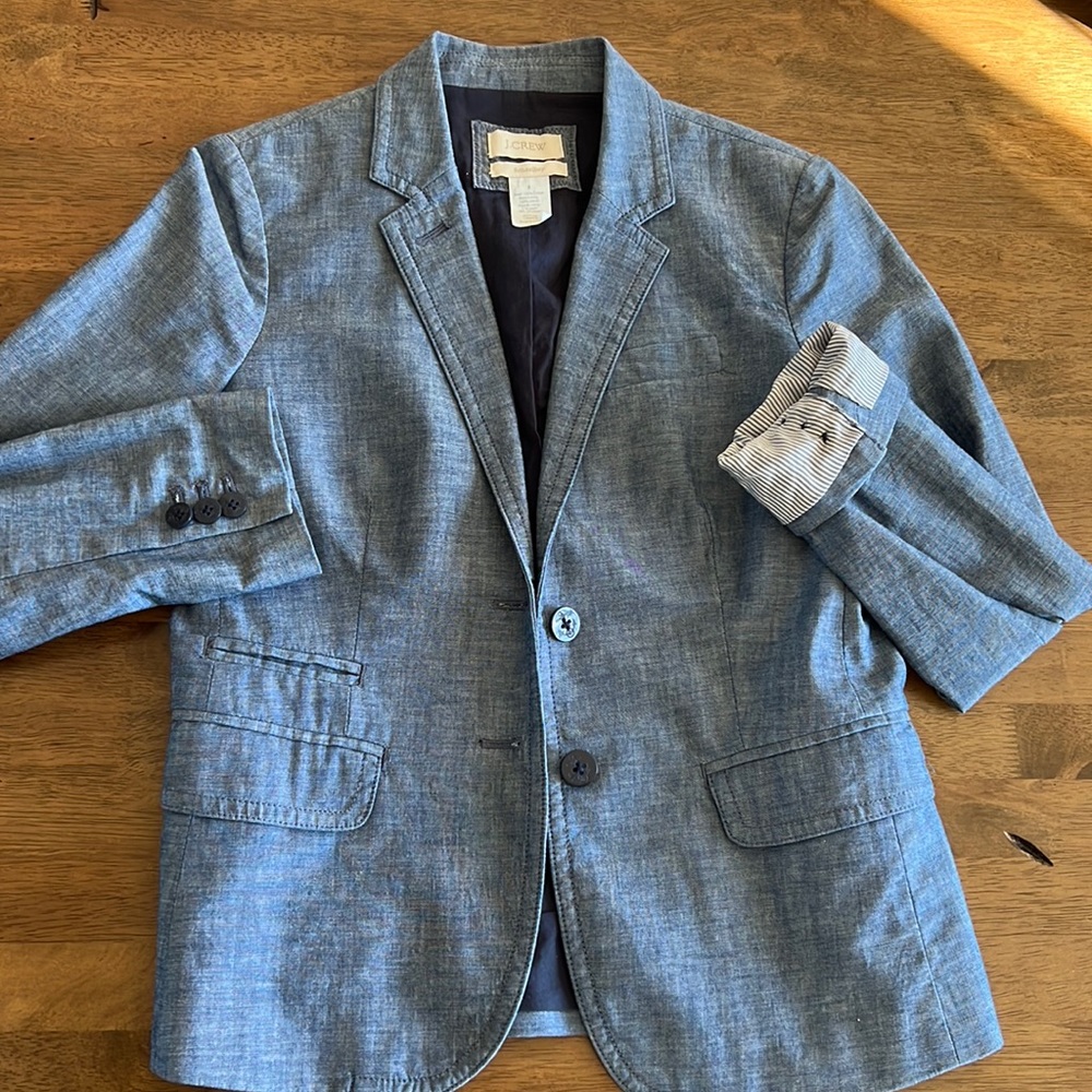 J. Crew denim blazer size 2
